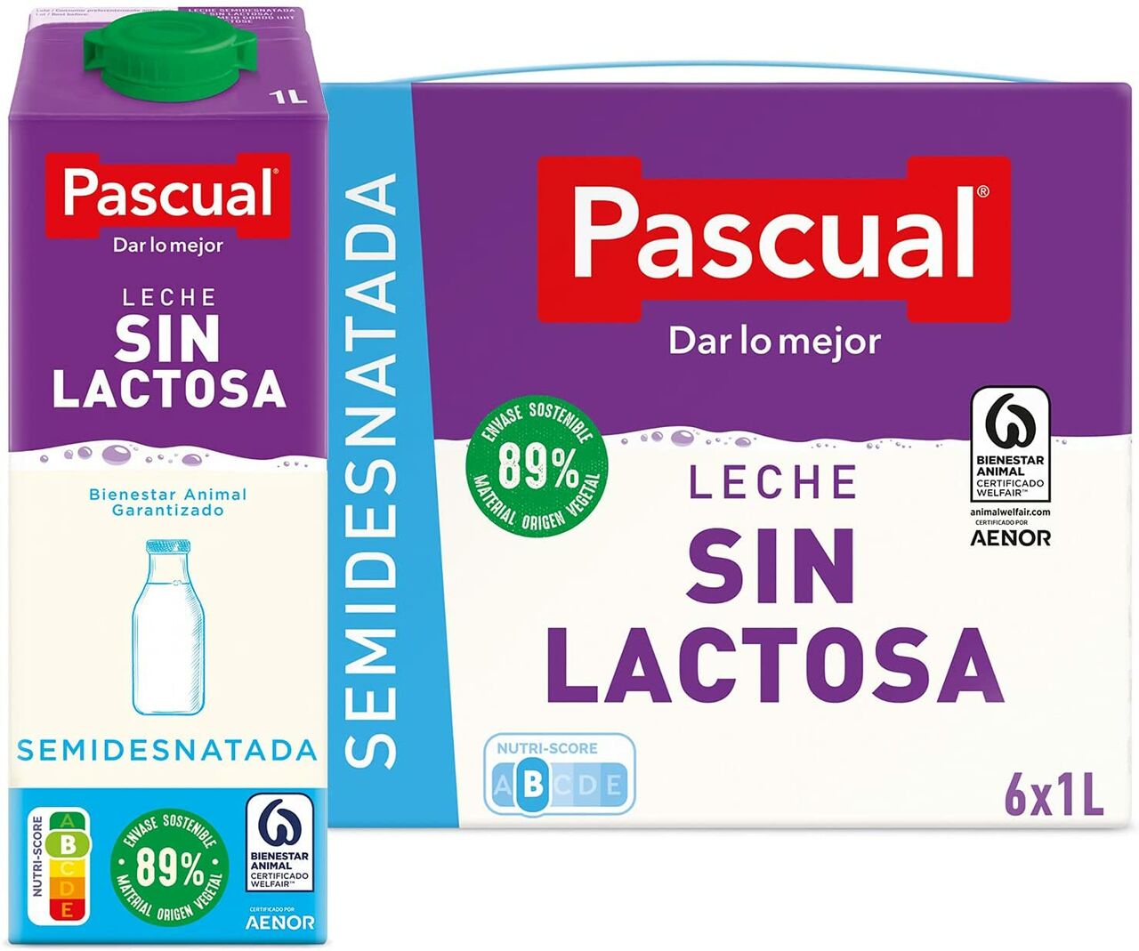 Leche sin lactosa semidesnatada - Categorías - Alcampo supermercado online